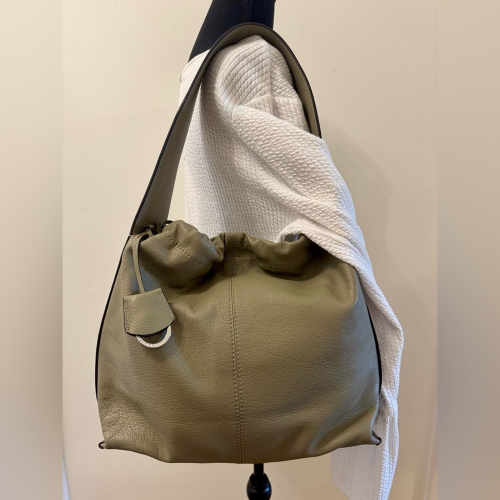 RADLEY LONDON Olive Green Leather Hobo Bag